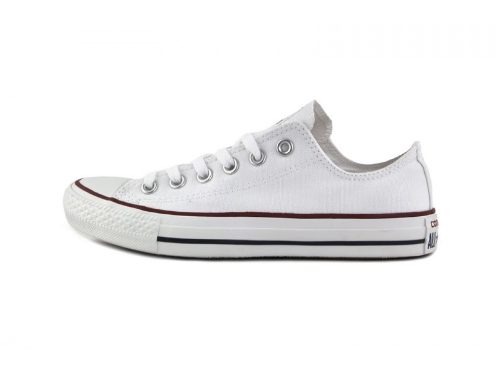 Zapatilla de lona blanca con cordón Converse