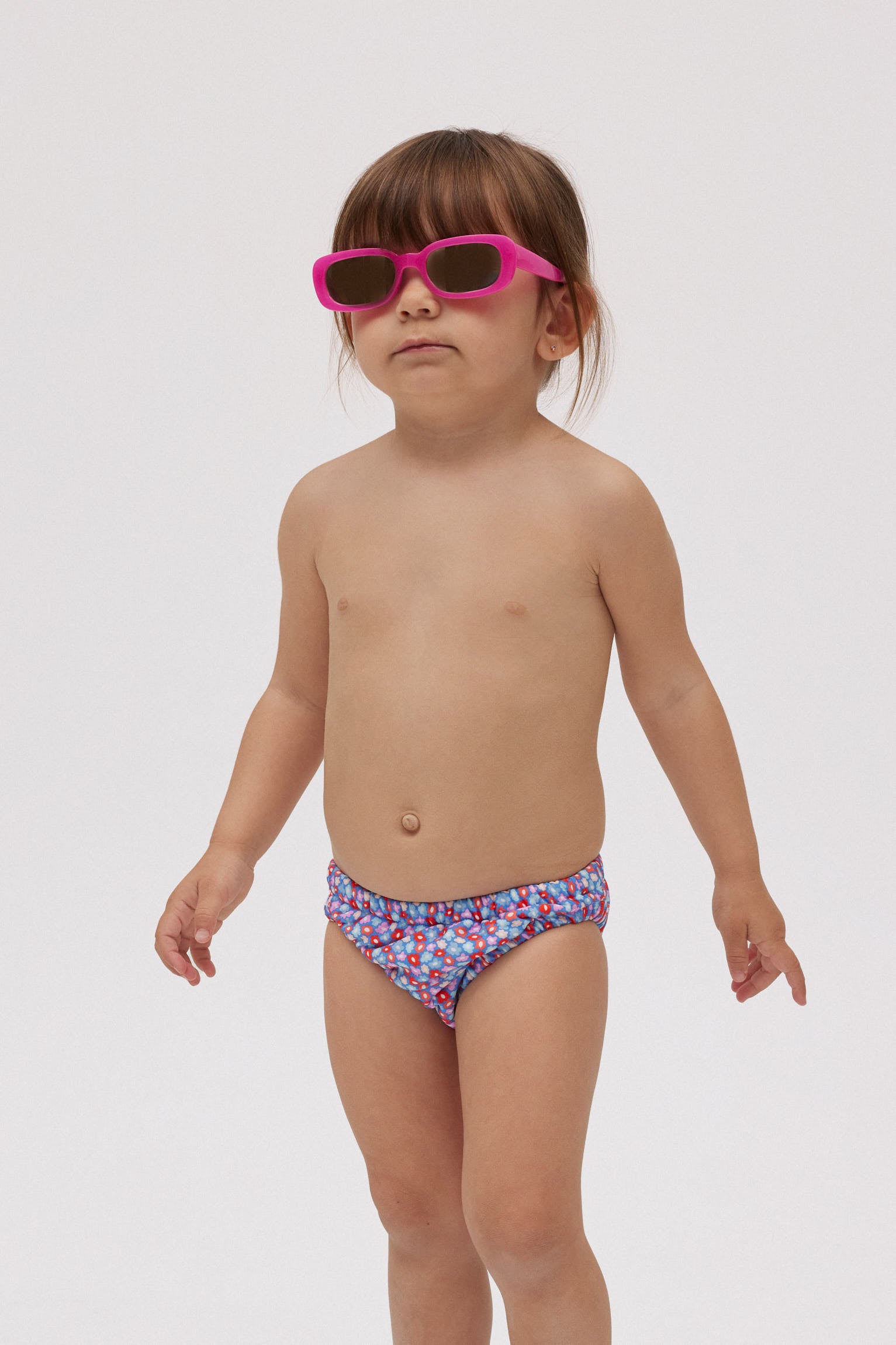 Bañador culetín antifugas bebé pequeñas flores