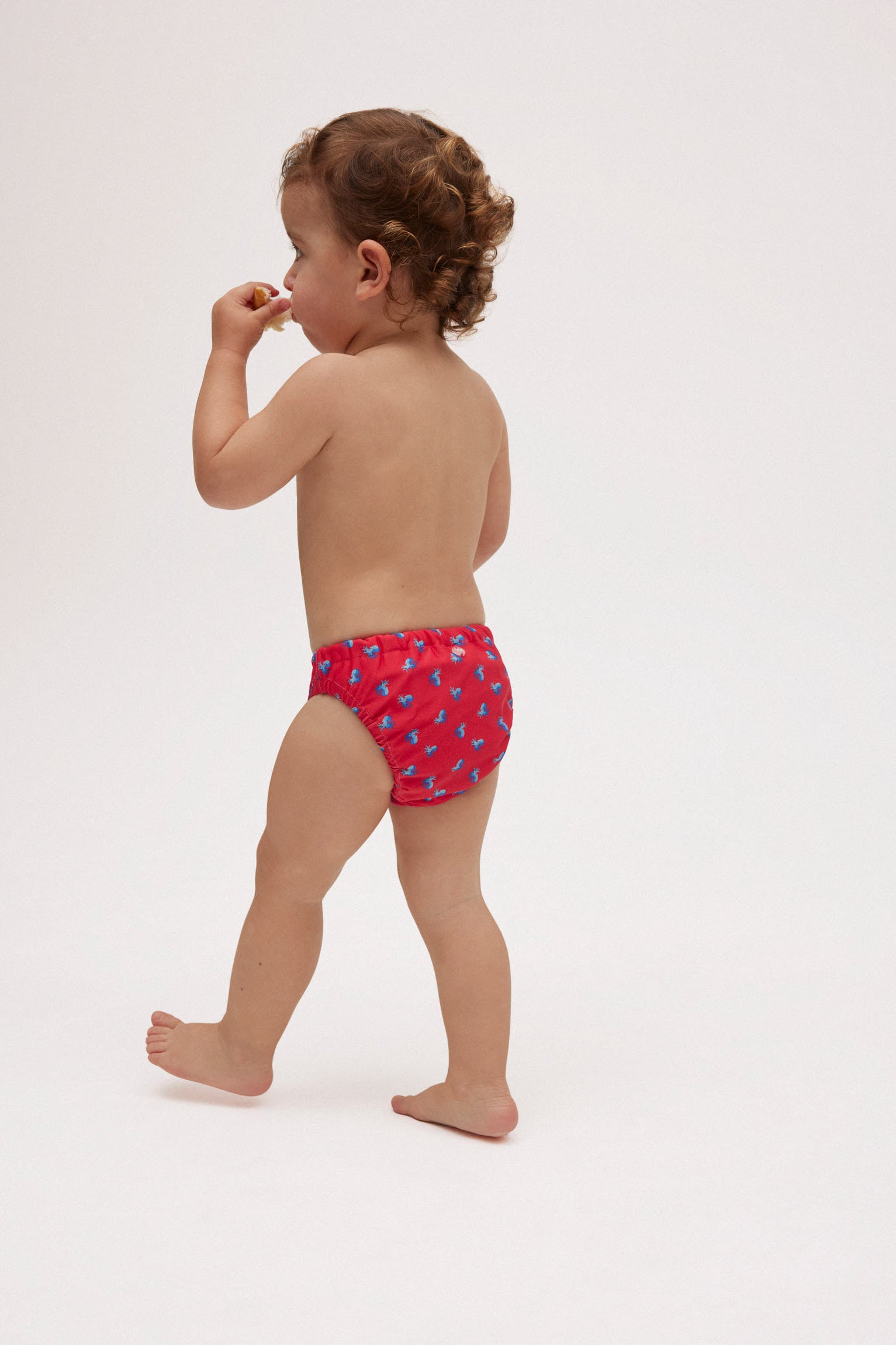 Bañador culetín antifugas bebé estampado pulpos