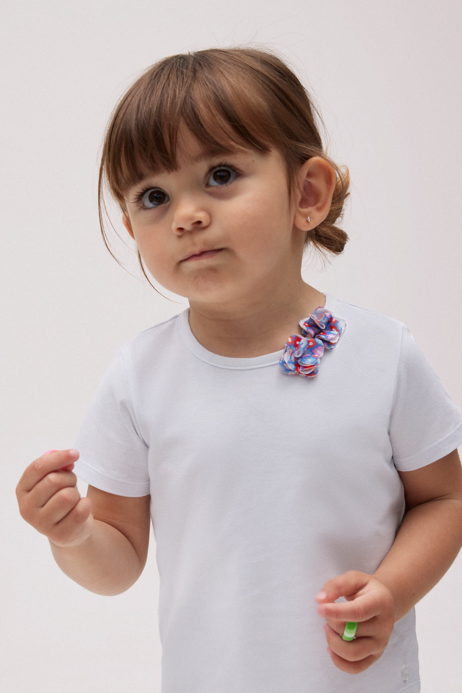 Set bebé bañador culetín pequeñas flores y camiseta