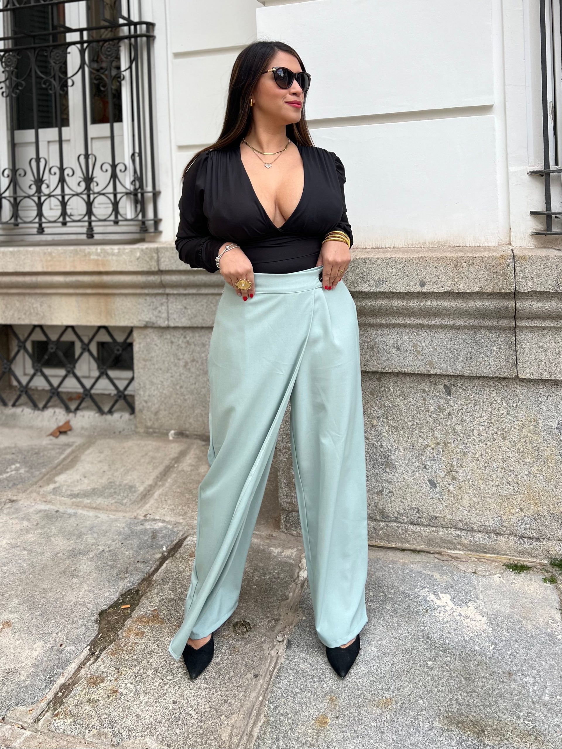 Pantalón verde agua Marina