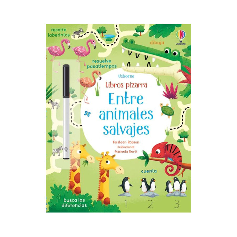 Libro pizarra: Entre animales salvajes