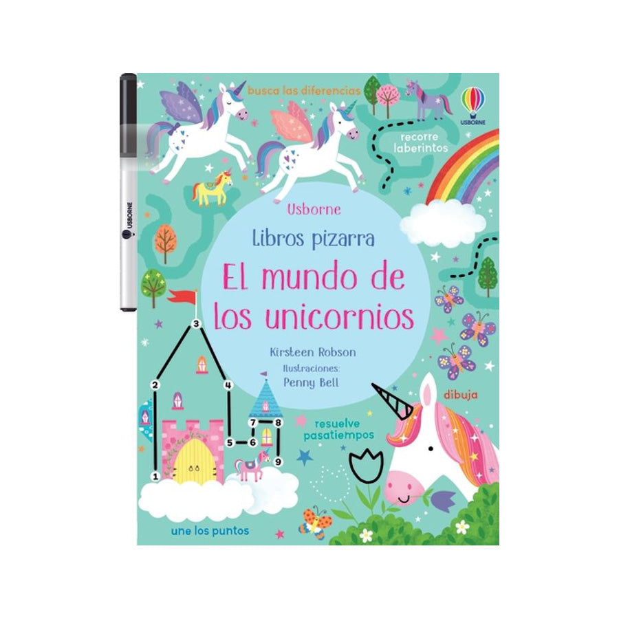 Libro pizarra: El mundo de los unicornios