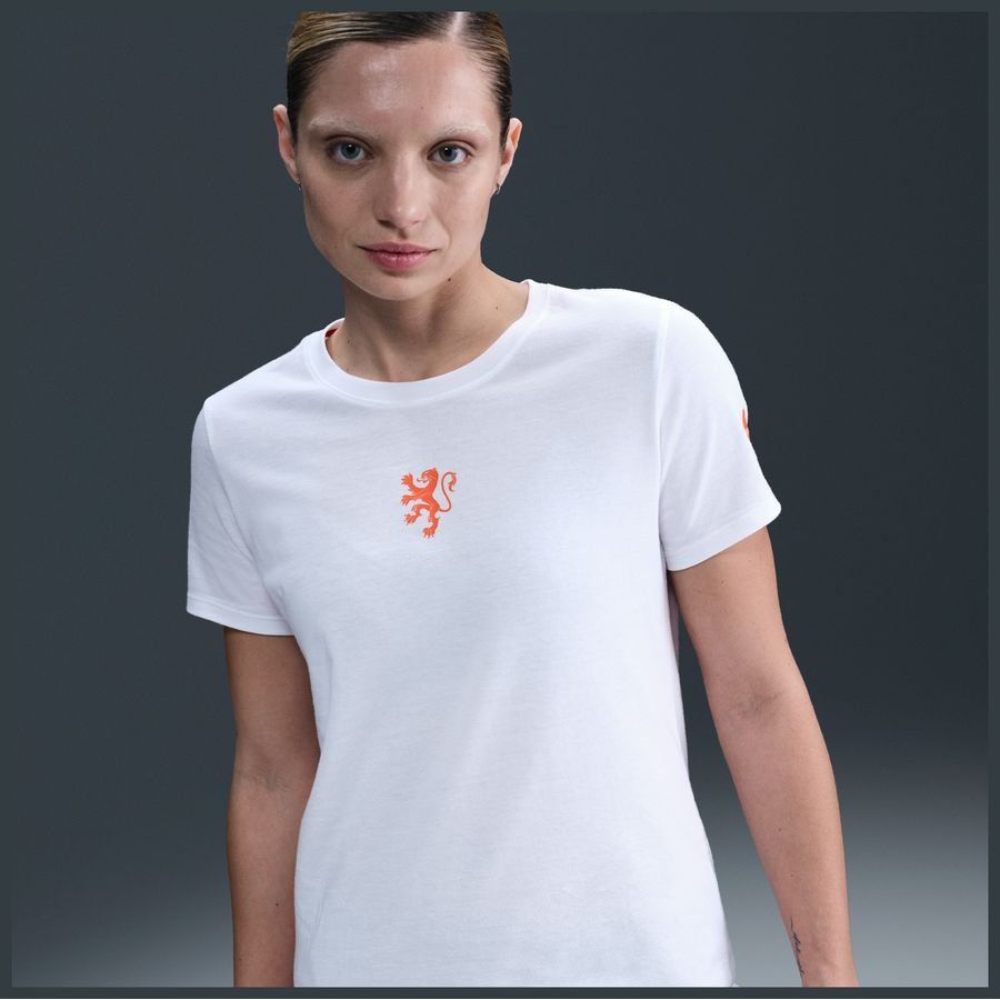 Holanda Camiseta Crest Women's EURO 2025 - Blanco Mujeres