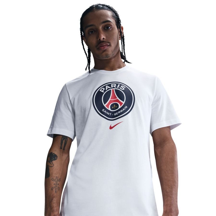 Paris Saint Germain Camiseta Crest - Blanco