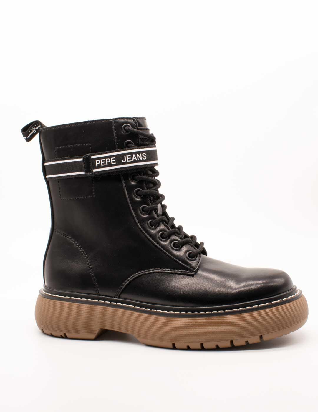Botín Pepe Jeans PLS50503-999 Yoko Fact Black de Mujer