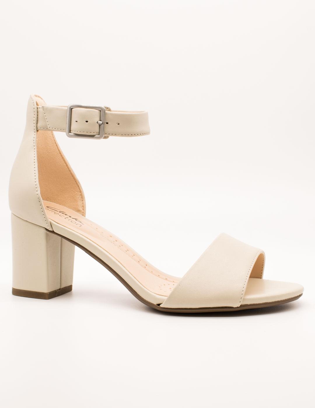 Sandalia Clarks Deva Mae Ivory Leather de Mujer
