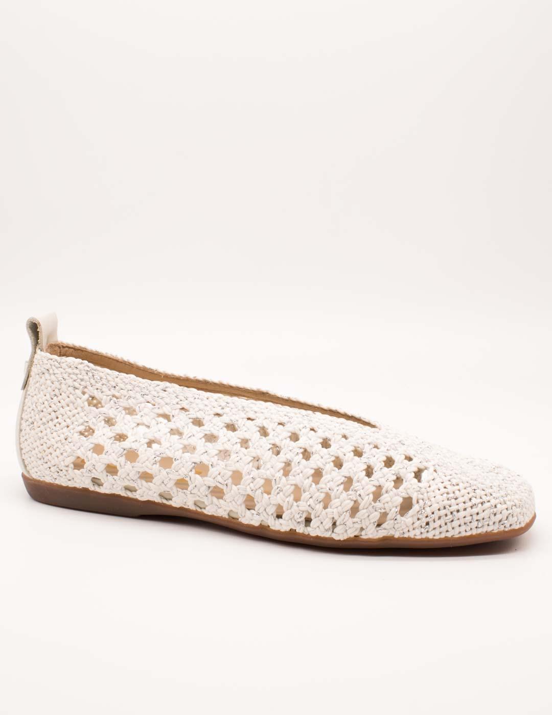 Zapato Wonders A-86102 Trenza Blanco de Mujer