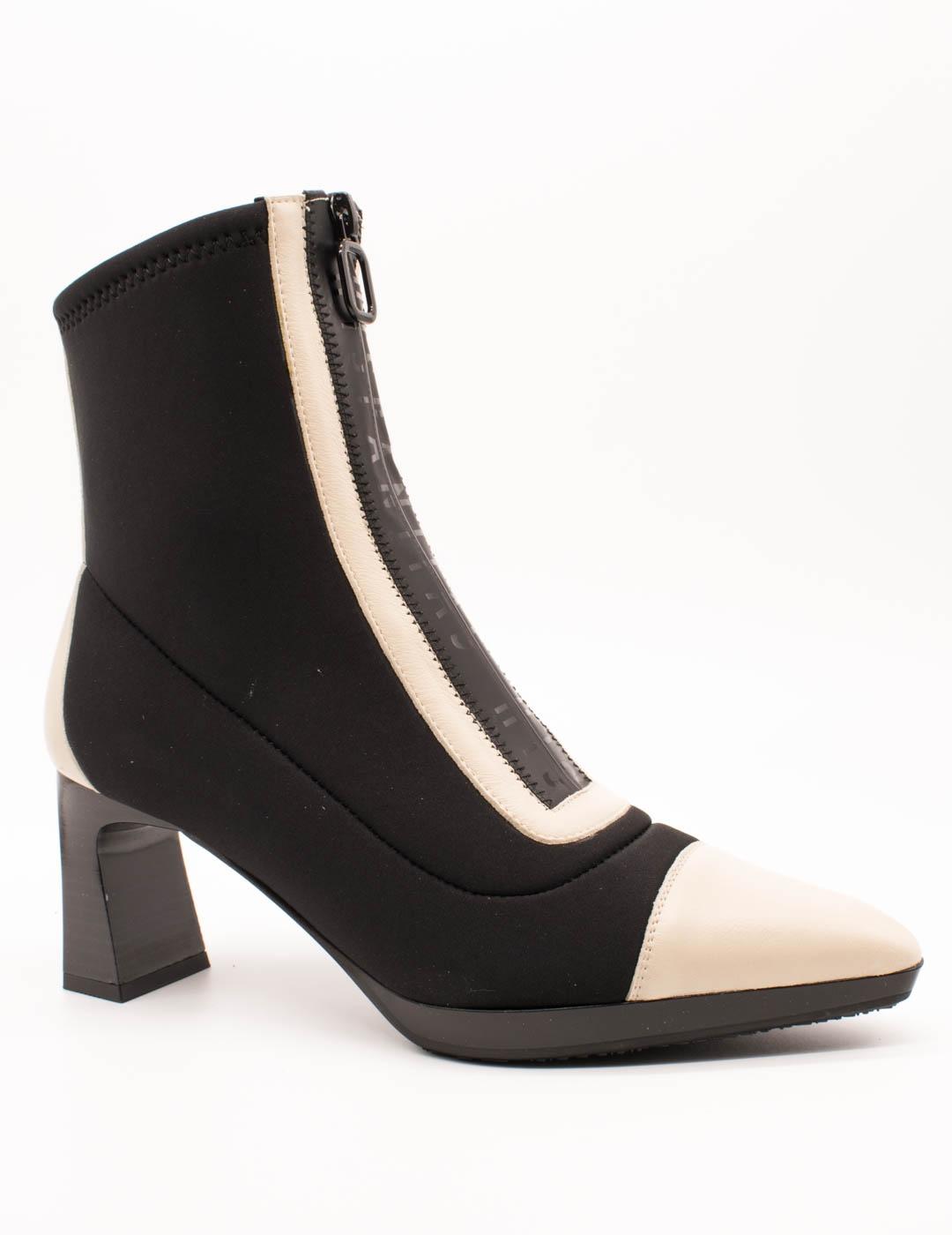 Botín Hispanitas Ankara Milk-Black de Mujer