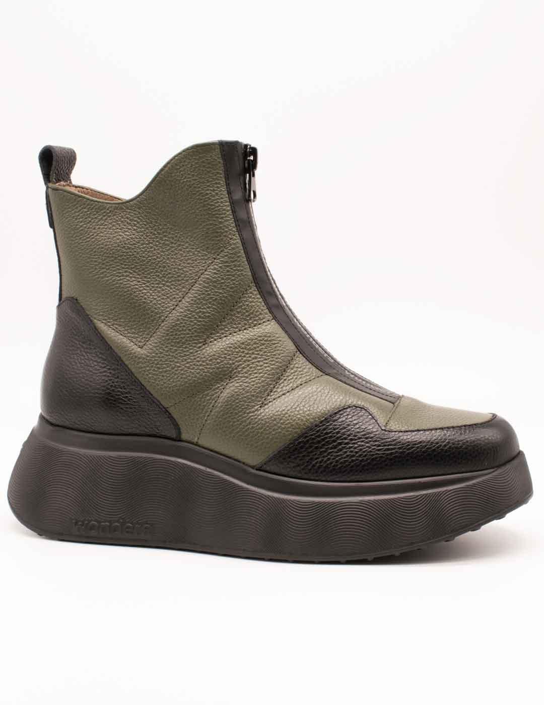 Botín Wonders A-3613 Wild Negro-Alga de Mujer