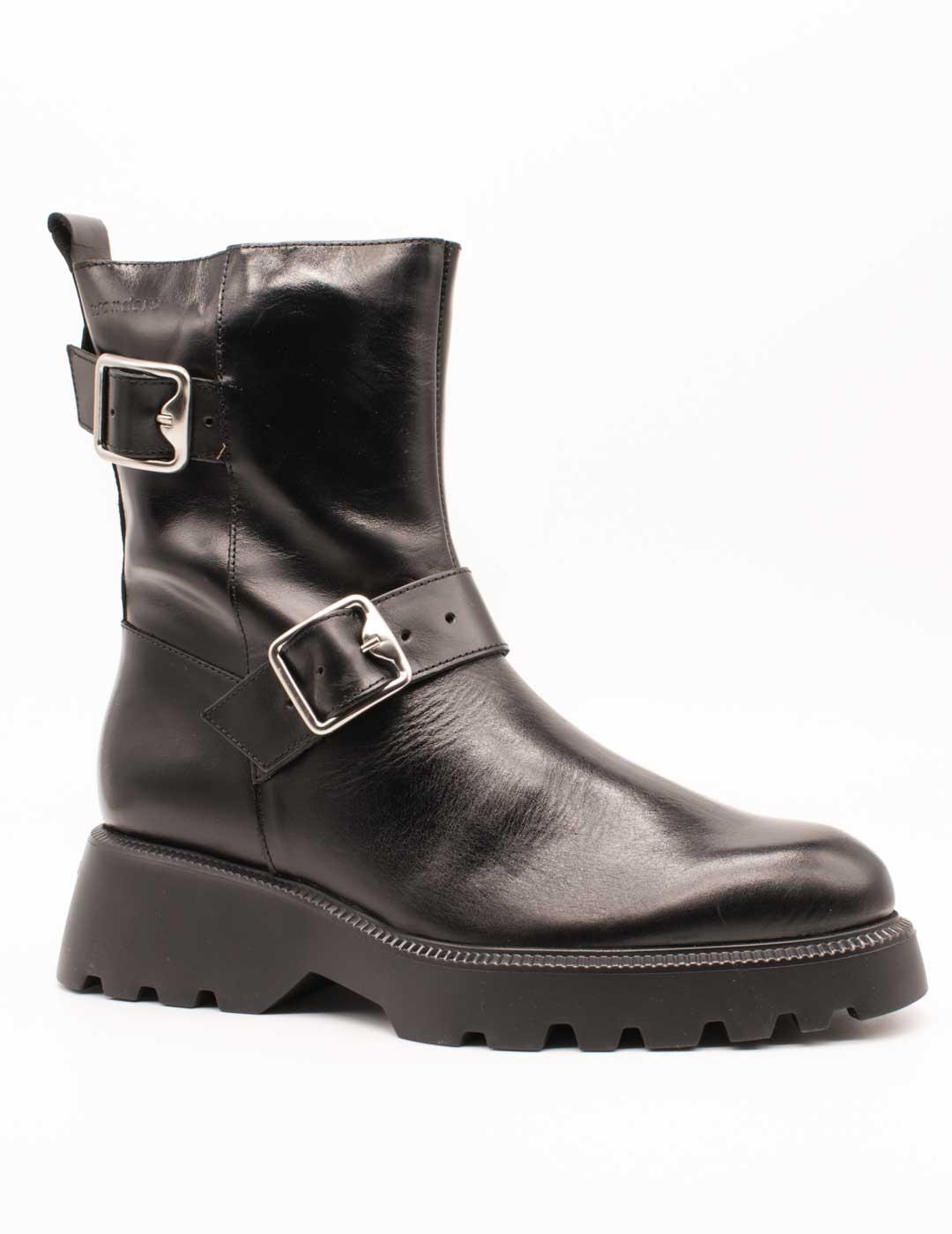 Botín Wonders C-7222 Micaela Oregon Negro de Mujer