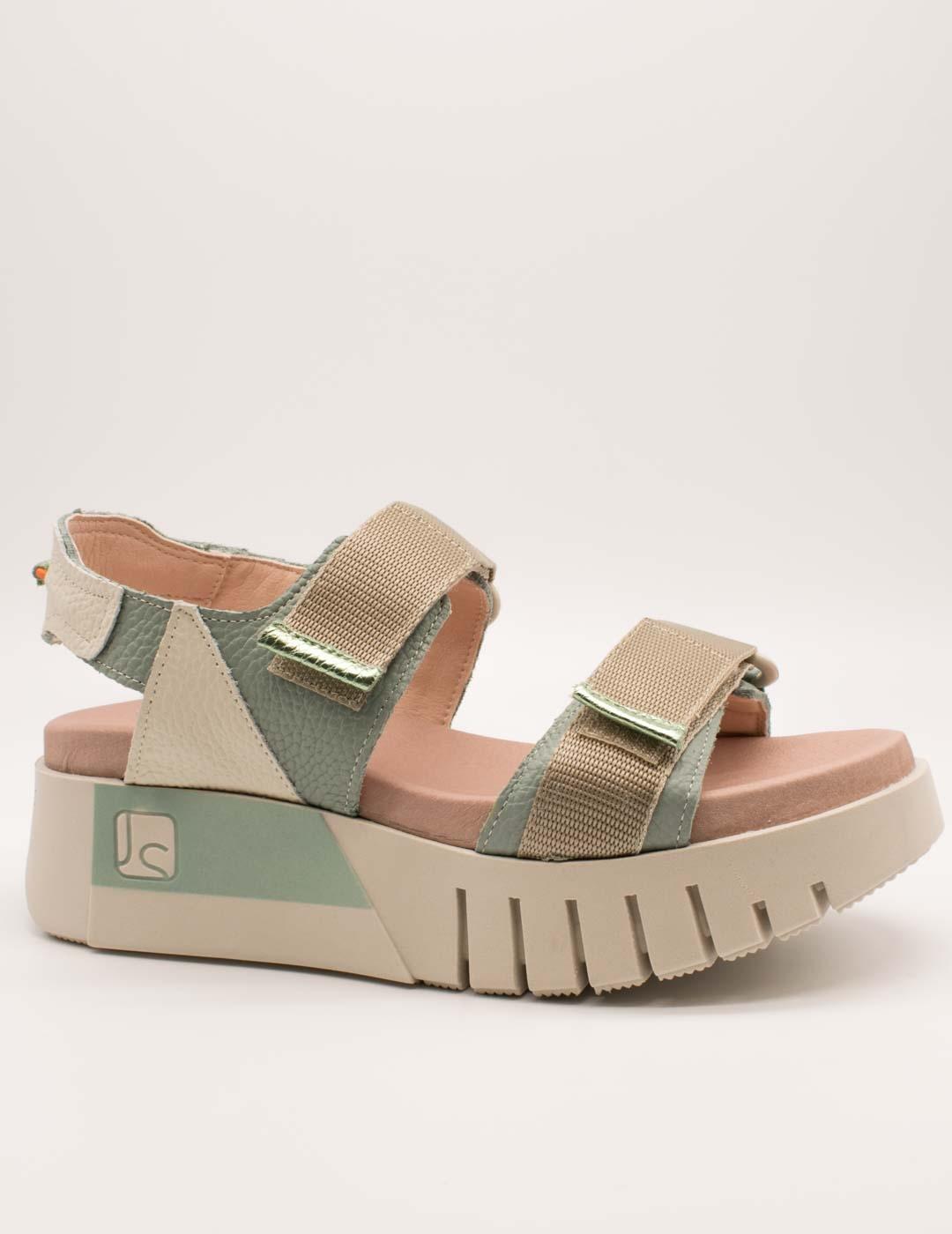 Sandalia Jose Saenz 4209-BG Agua-Hielo de Mujer