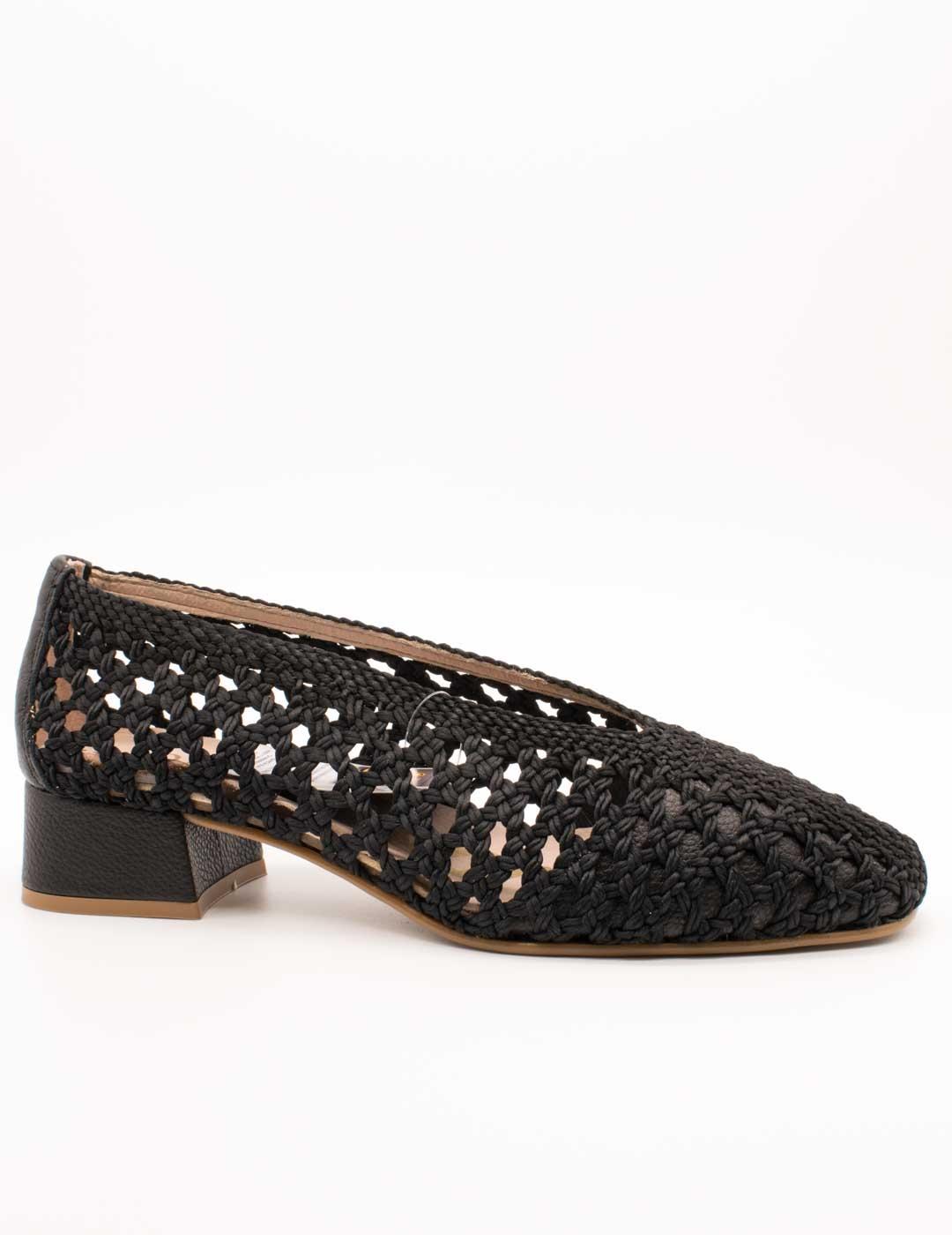 Zapato Nival S987803 Salon Negro de Mujer
