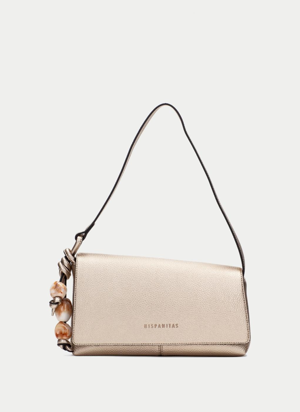 Bolsos Hispanitas dorados para mujer.