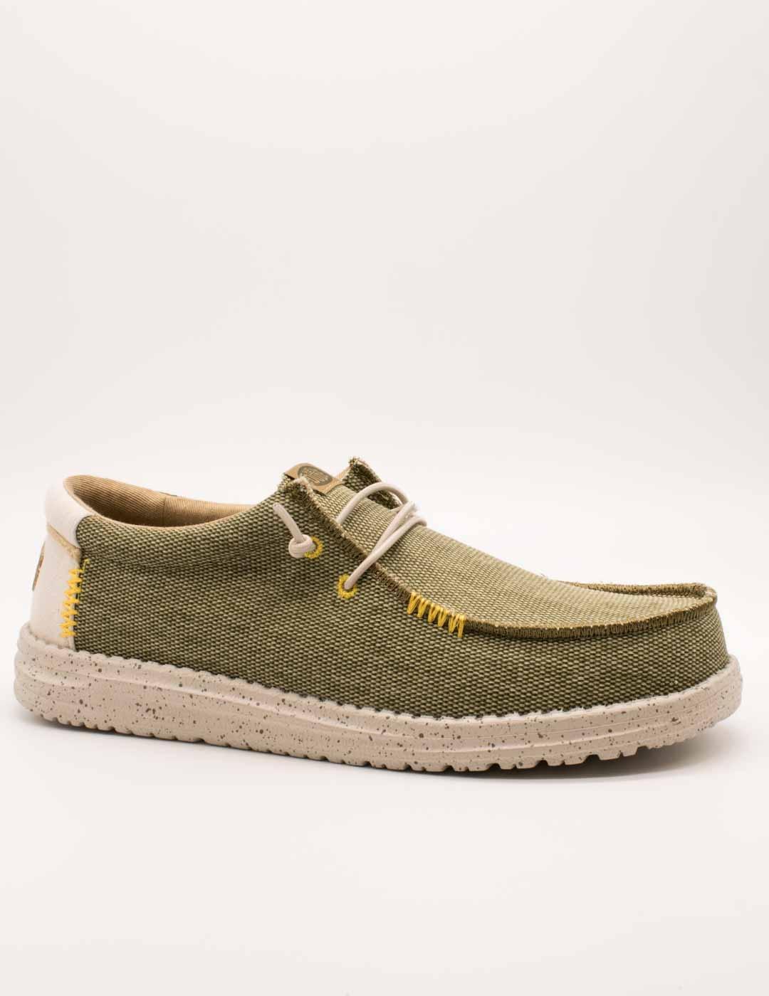 Zapato Hey Dude HD40952-337 Wally Coastline Olive