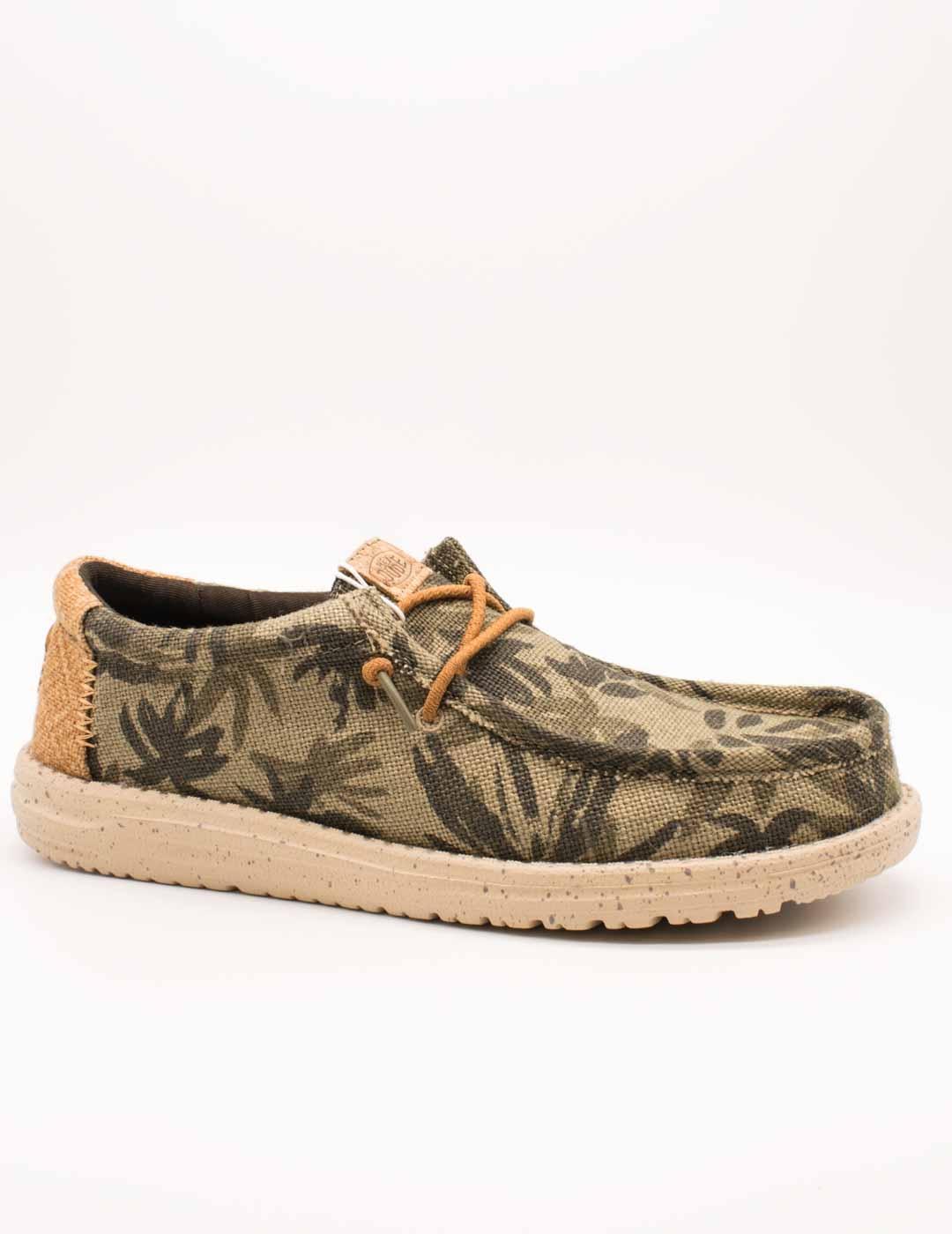 Zapato Hey Dude HD43087-3ZX Wally Olive de Hombre