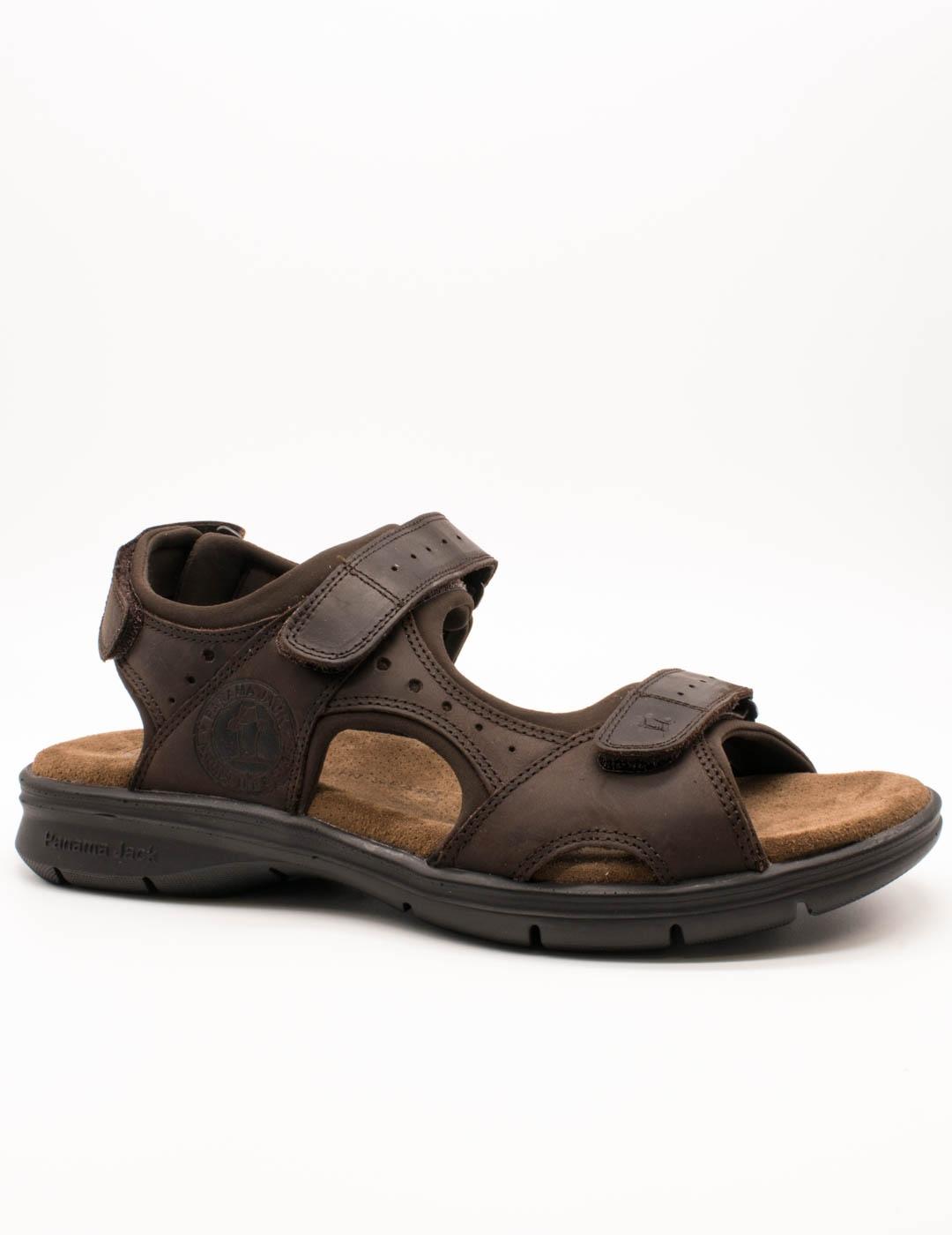 Sandalia Panama Jack Salton Basics C1 Marrón de Hombre