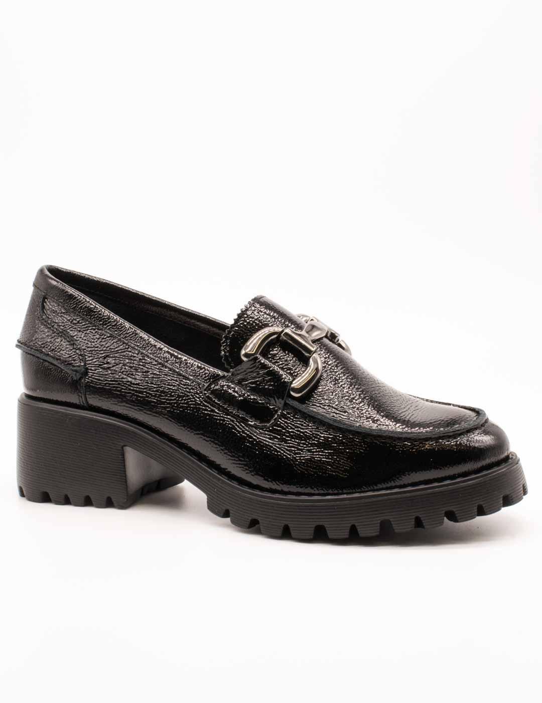 Zapato 24HRS 26565 Palak Negro de Mujer