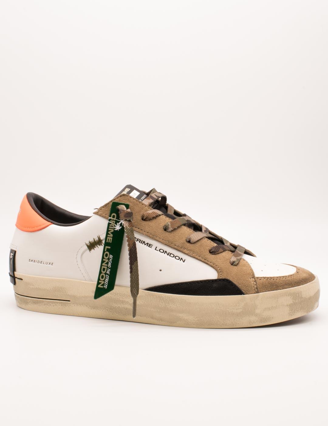 Deportivo Crime London 11106AA8 SK8 Deluxe White de Hombre