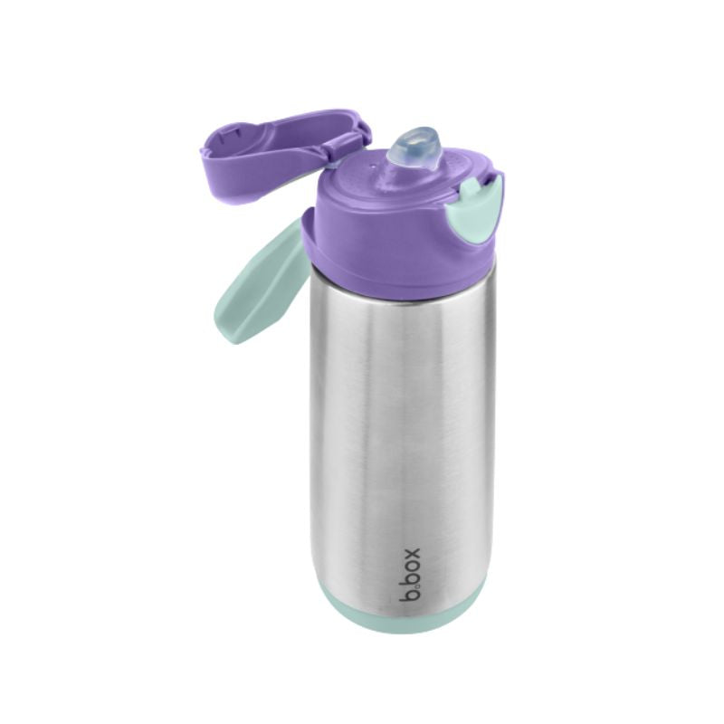 Botella térmica con boquilla y asa Lilac Pop b.box