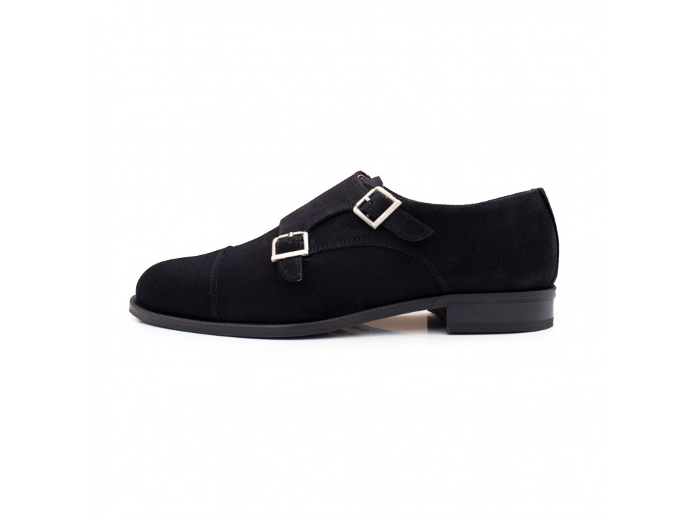 Blucher ante negro con 2 hebillas Antonella Castellano