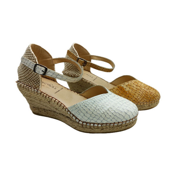 Alpargata de cuña y piel de Ramoncinas