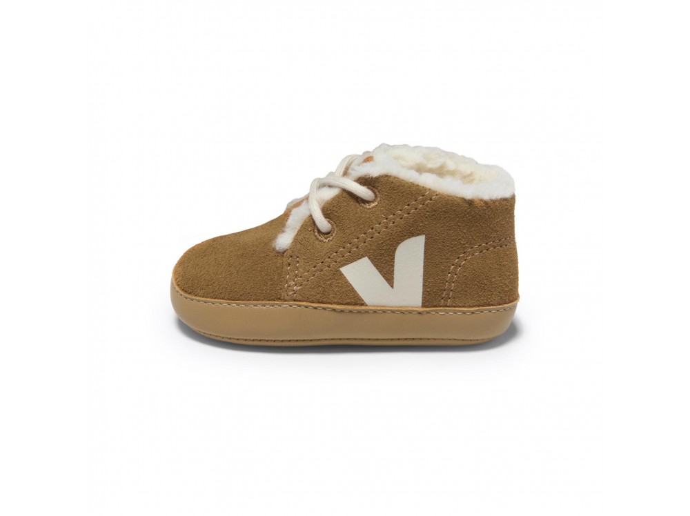 Botita de cuna ante camel BABYSUEDE de Veja