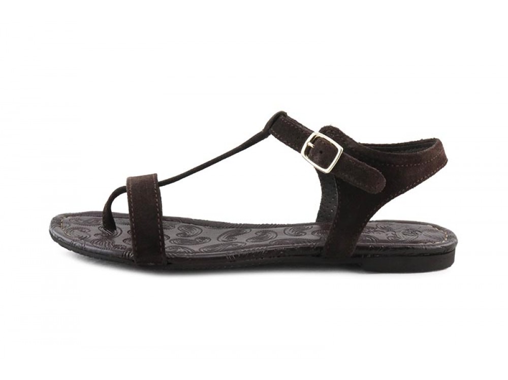 Sandalia ante marrón de dedo Balis Jeromin