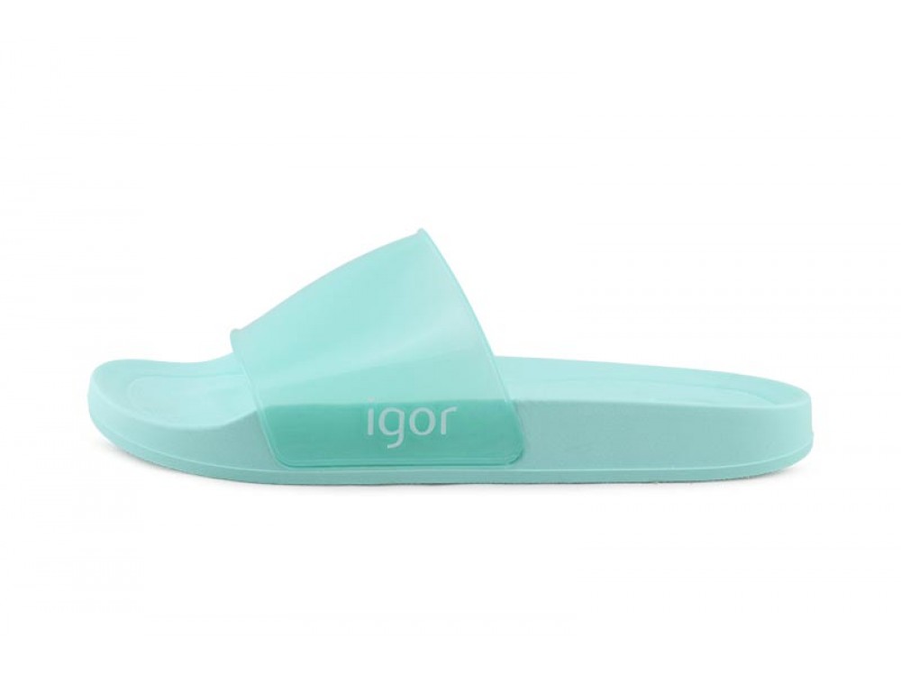 Chancla de banda verde agua Igor