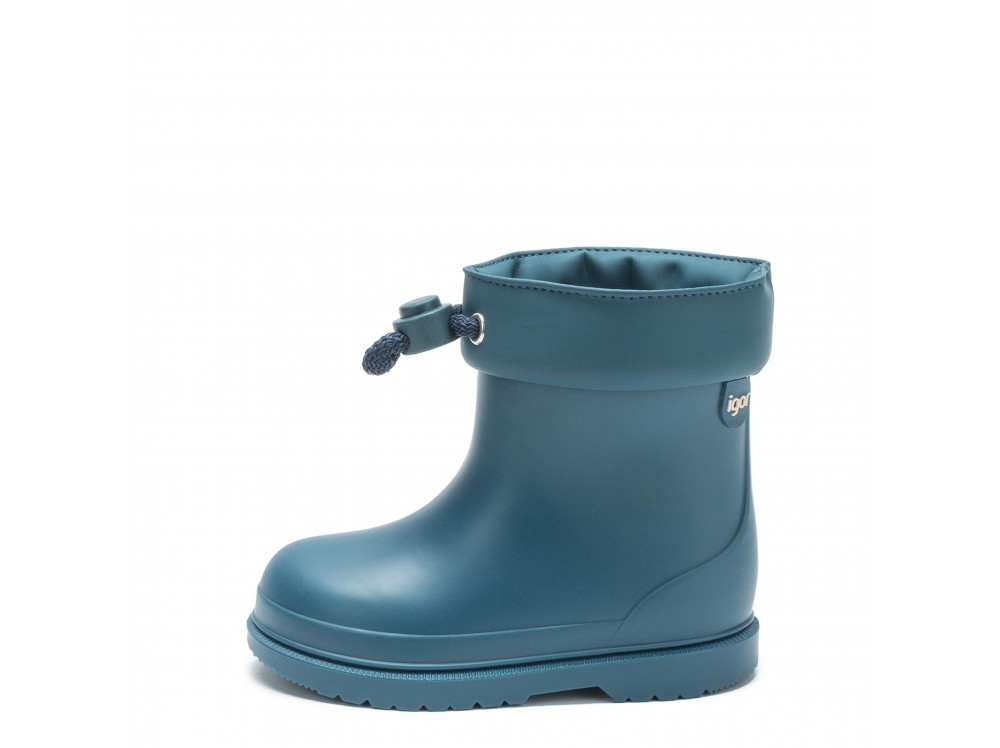 Bota de agua corta petróleo con cordón Bimbi Igor