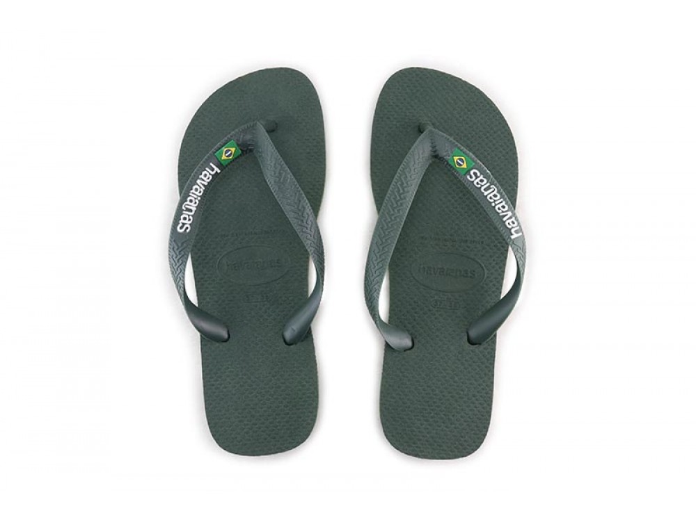 Chancla dedo kaki con bandera Brasil Havaiana