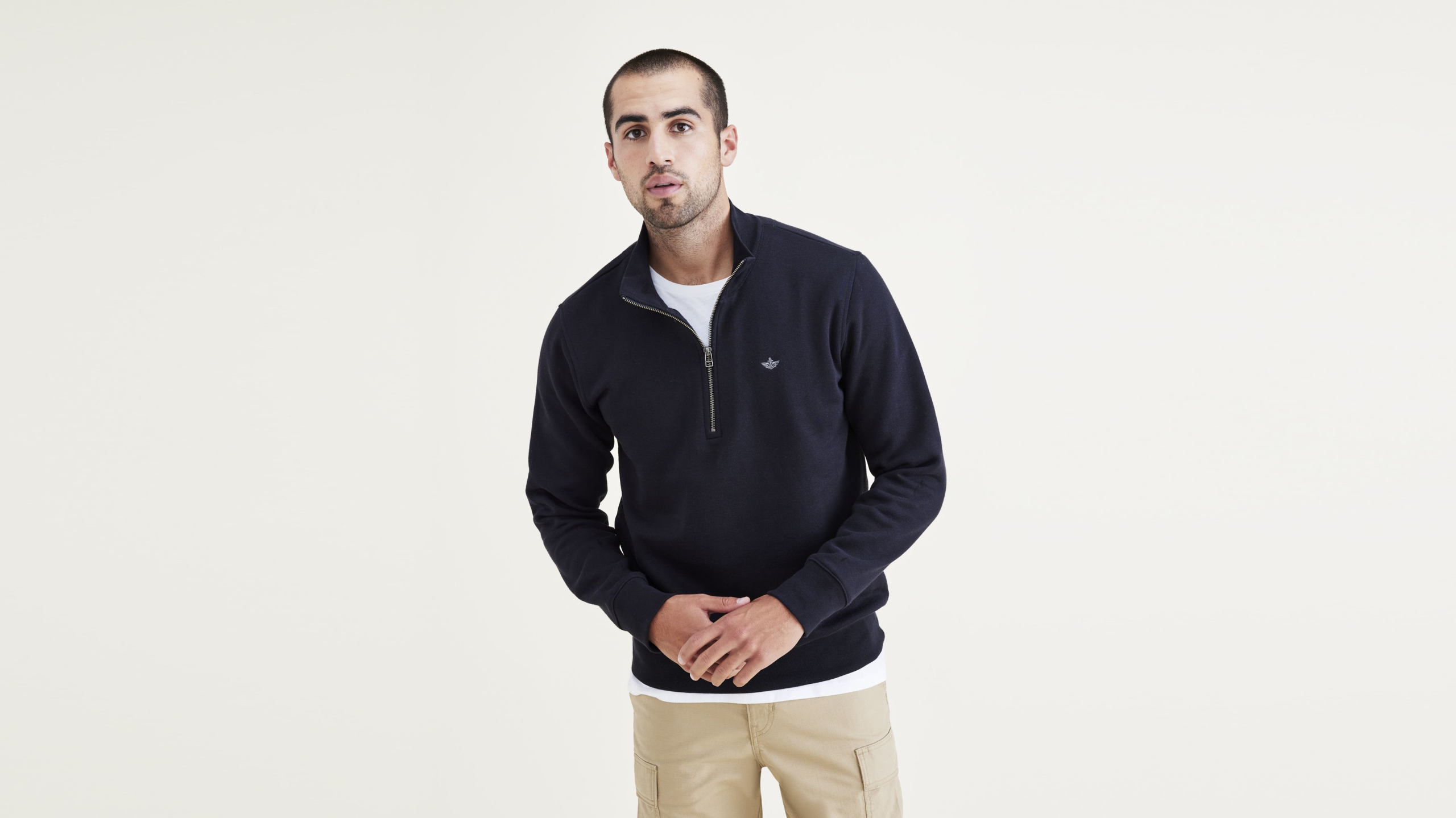 Men's Regular Fit Quarter-Zip Fleece