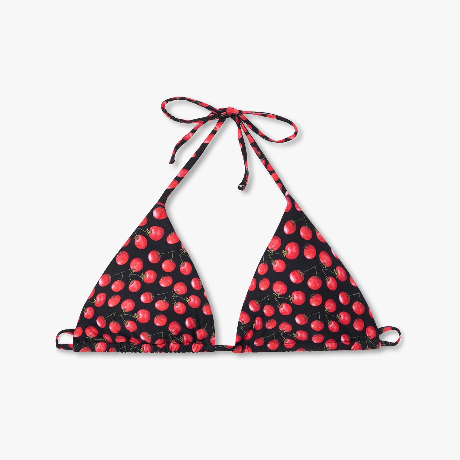 Tomatoes Bikini Top - Black and Red