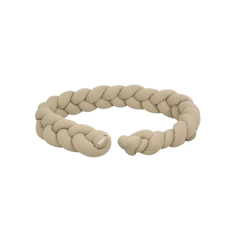 Protector de cuna trenza Verde Musgo Bimbidreams