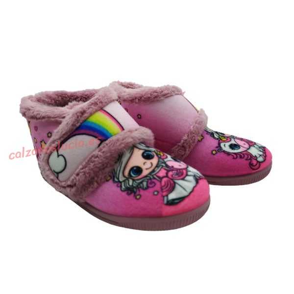 Botín de casa niña y unicornio Vulca-Bicha