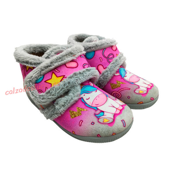 Botita de casa unicornio y estrellas Vulca-Bicha