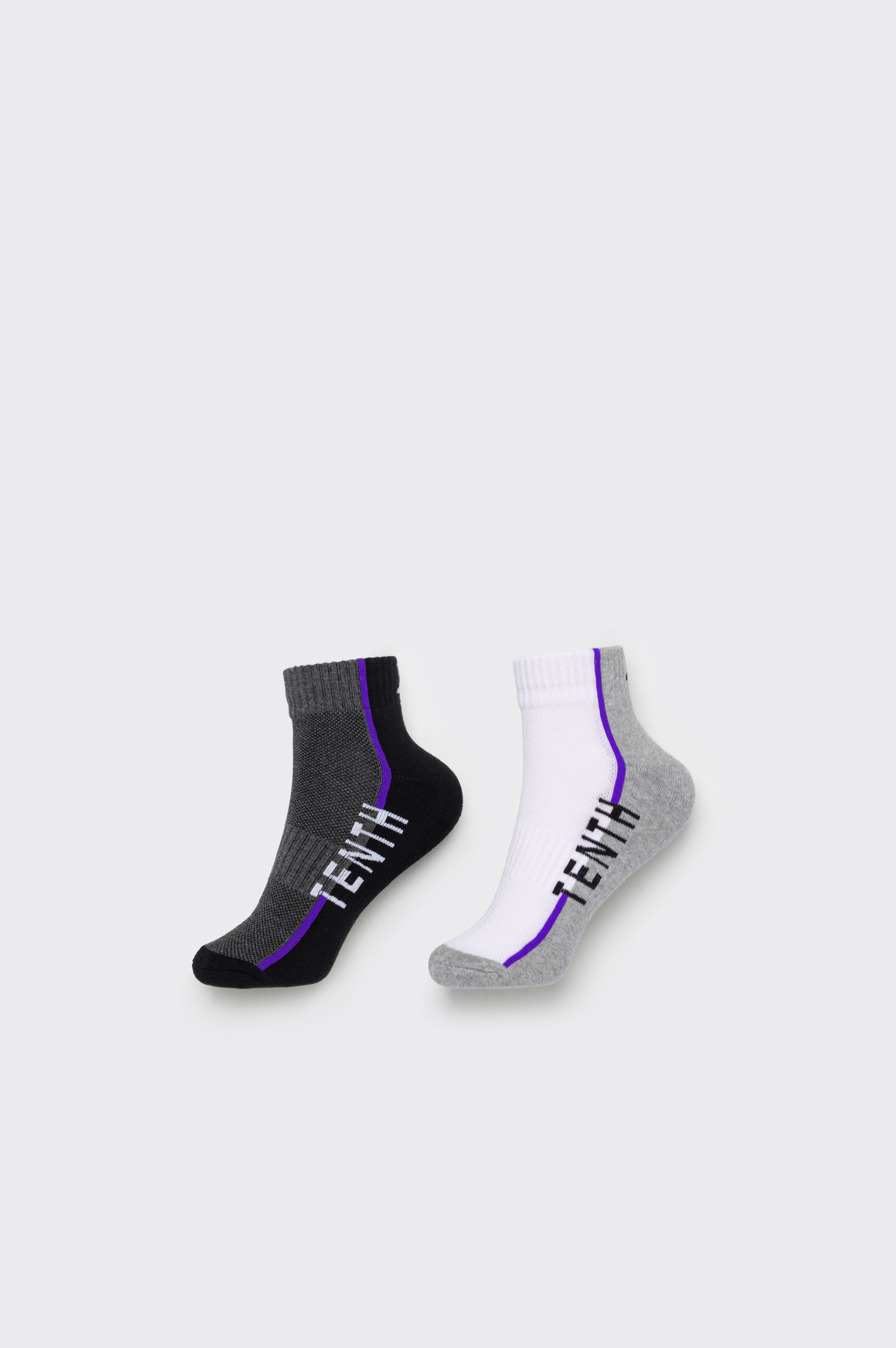 CALCETINES CREW Tenth RAYAS MUJER PACK DE 2