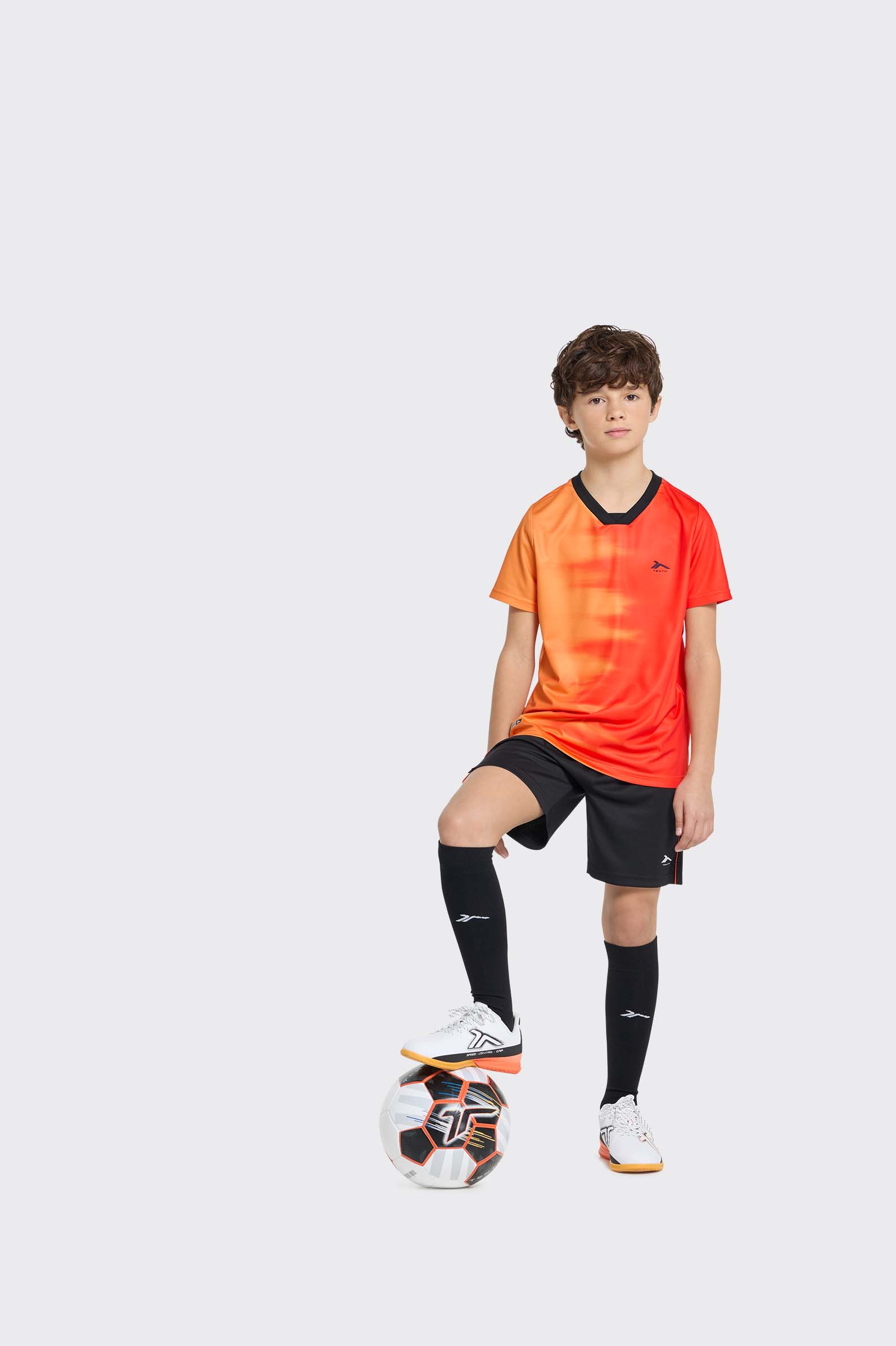 CAMISETA FÚTBOL Tenth DEGRADADA TITANIUM NIÑO