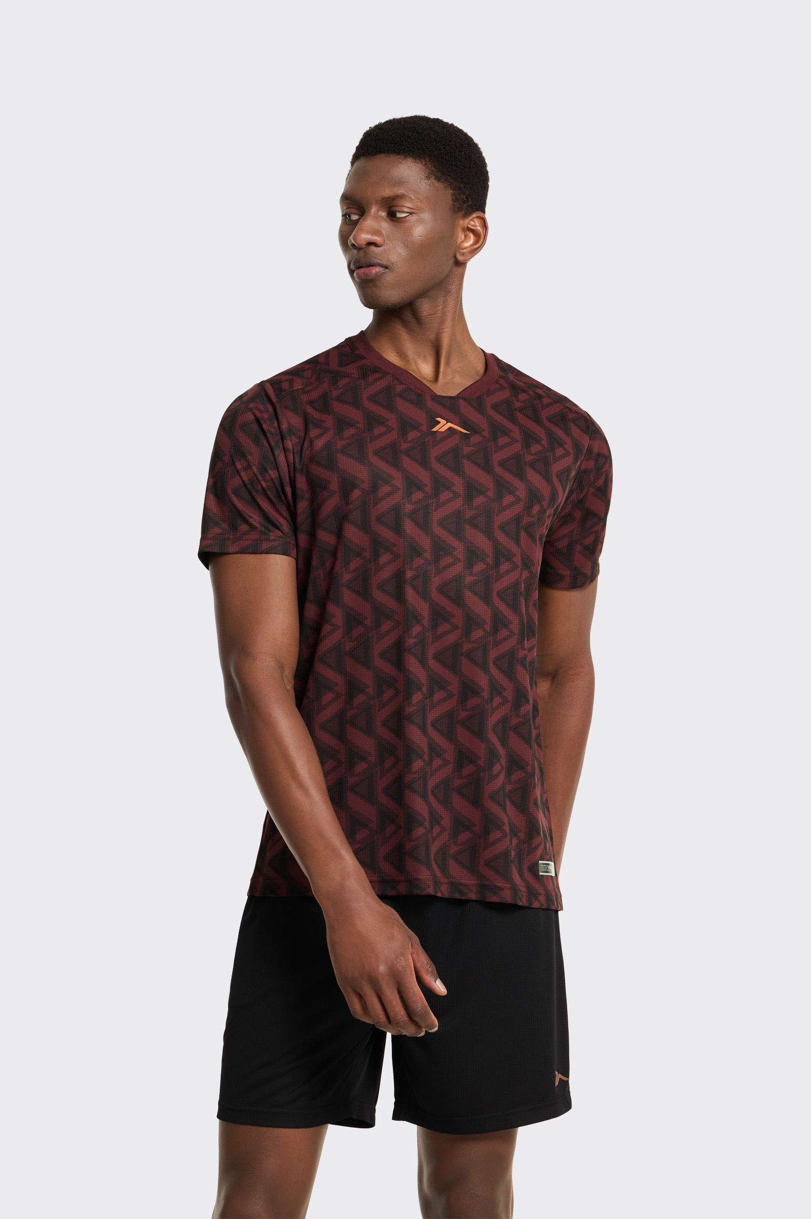 CAMISETA FÚTBOL Tenth TITANIUM AOP GEOMÉTRICO HOMBRE