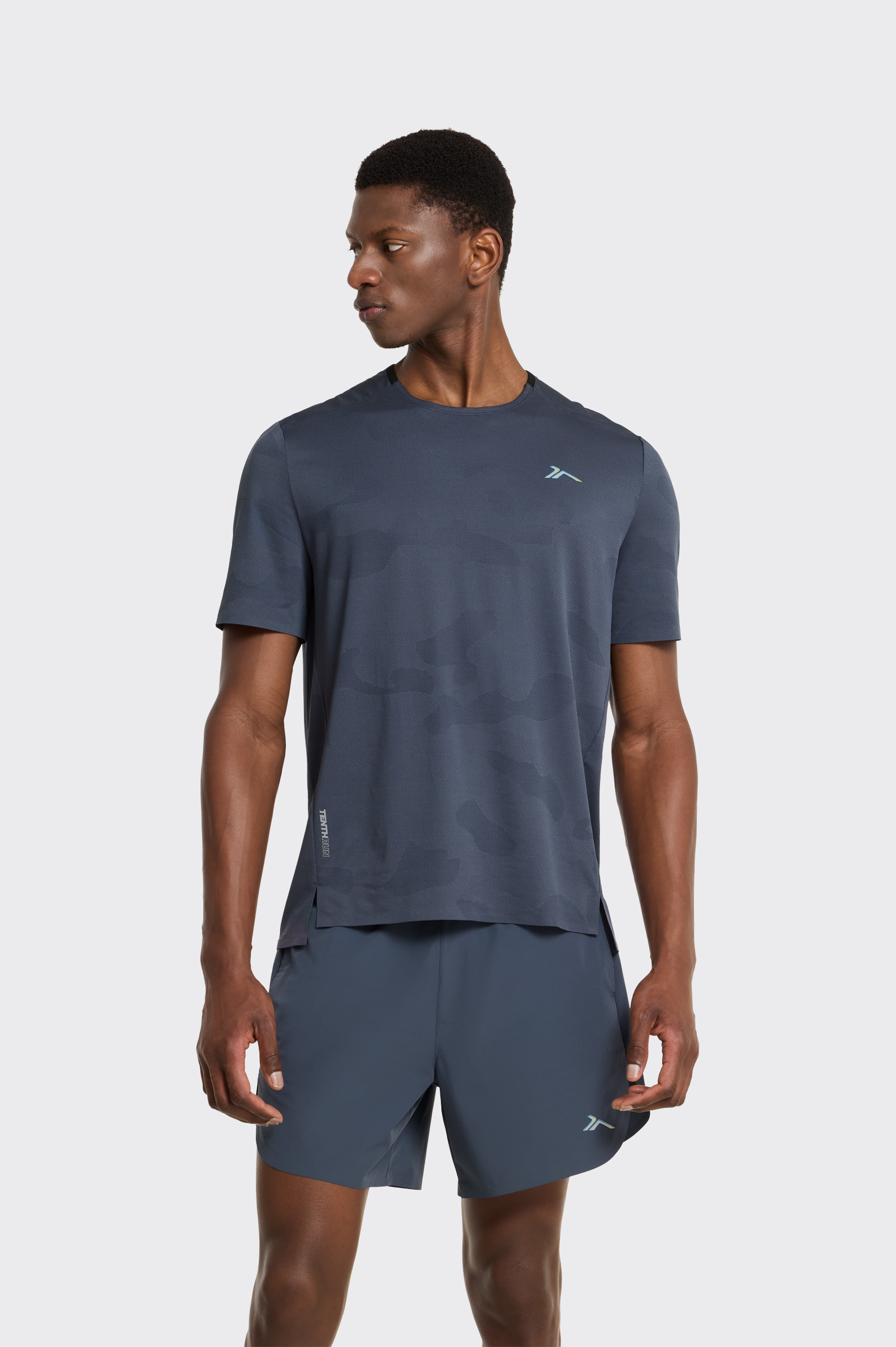 CAMISETA RUNNING MANGA CORTA Tenth JAQUARD HOMBRE