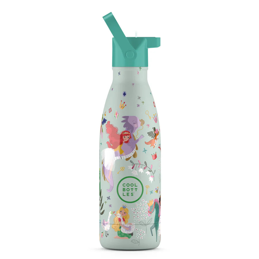 Botella acero inoxidable térmica 350ml Cool Bottles Princess Kingdom