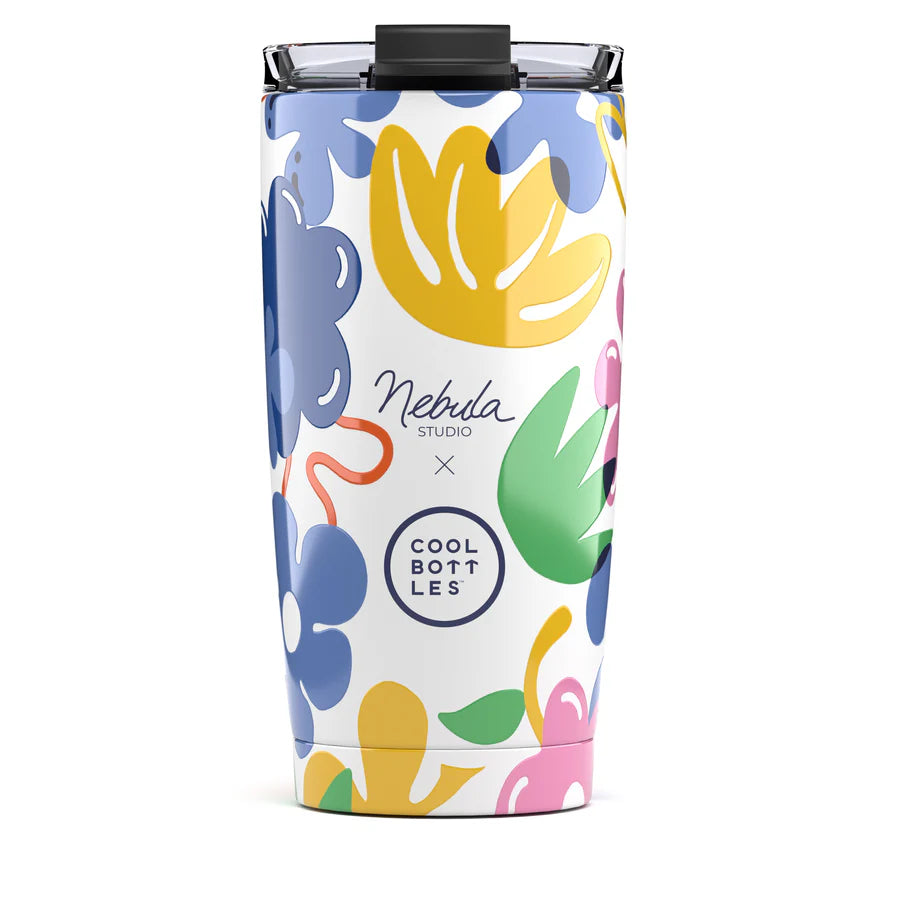 Vaso de Acero Inoxidable 550ml Cool Bottles XCLUSIVE - Nébula - Floral Madness