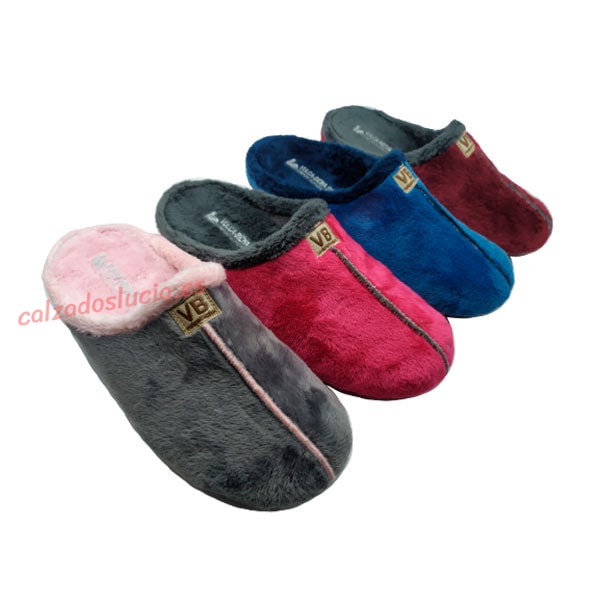 Chinela de casa en colores lisos Vulca-Bicha