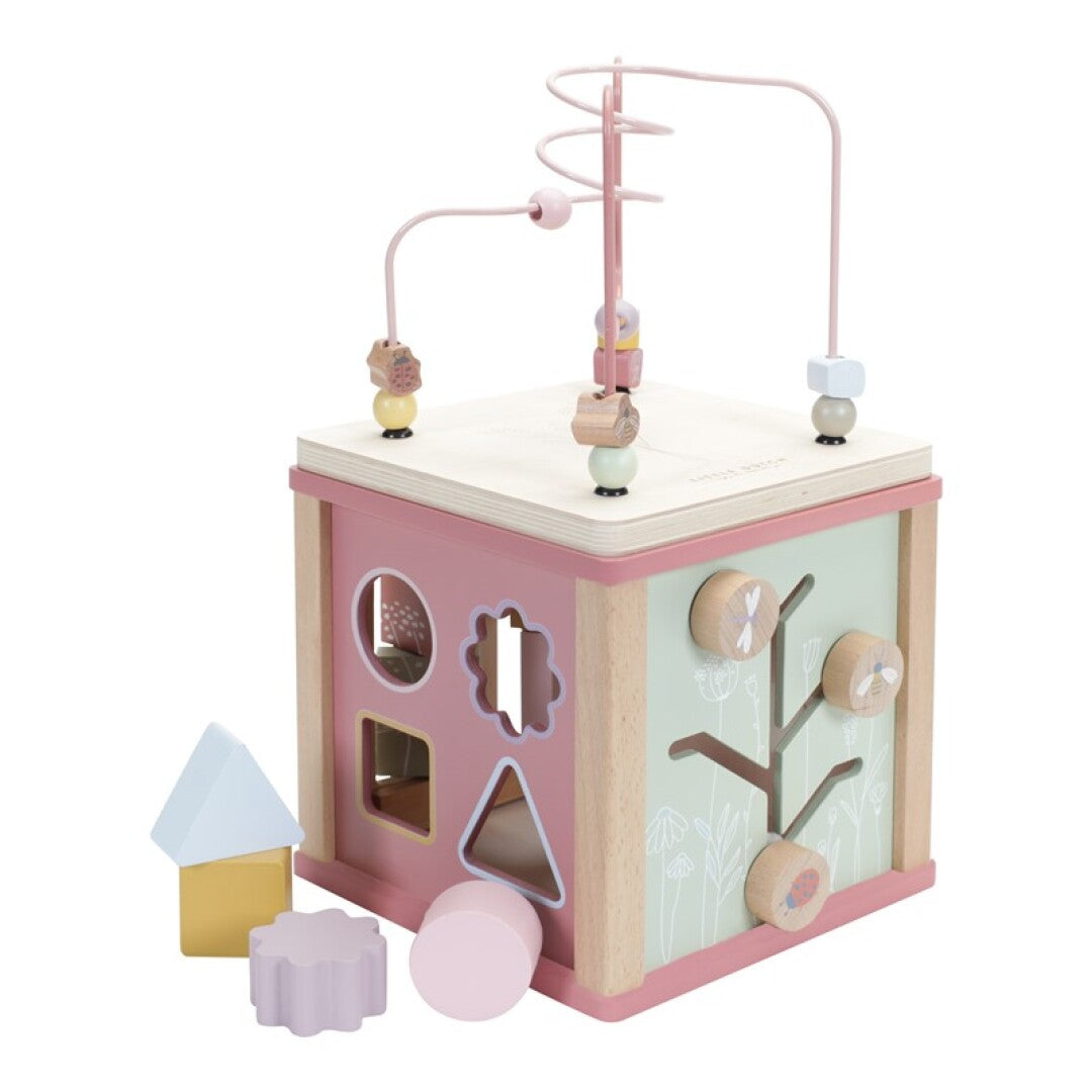 Cubo actividades Little Dutch - Flower rosa