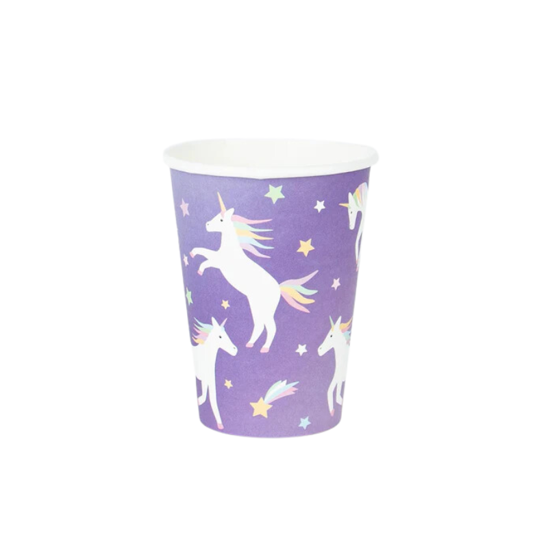 Vasos de papel Unicornio My Little Day