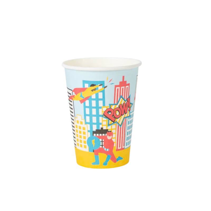 Vasos de papel Superhéroe My Little Day