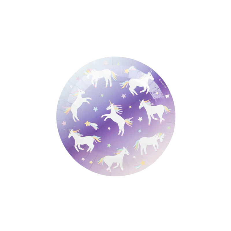 Plato de papel Unicornio My Little Day