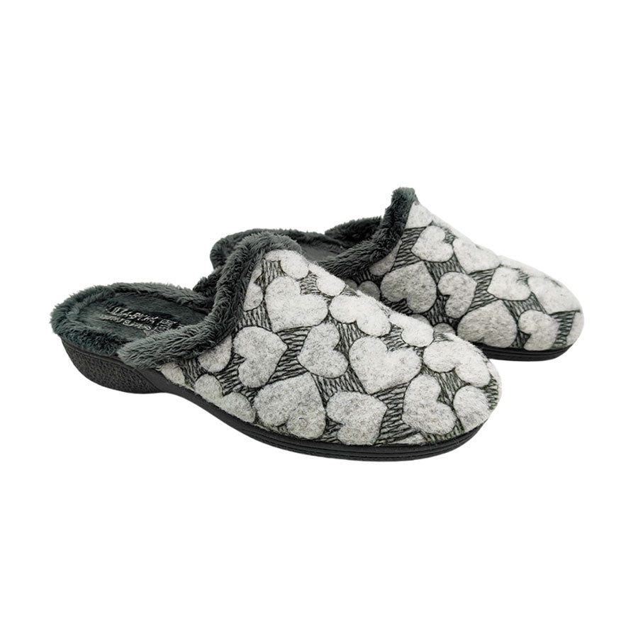 Zapatilla destalonada para casa en paño grueso Vulca-Bicha