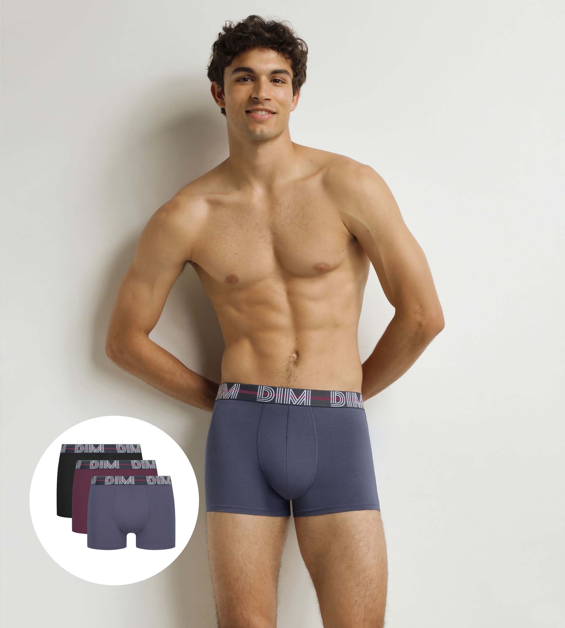 Pack of 3 Red Black Blue Powerful boxer shorts for men