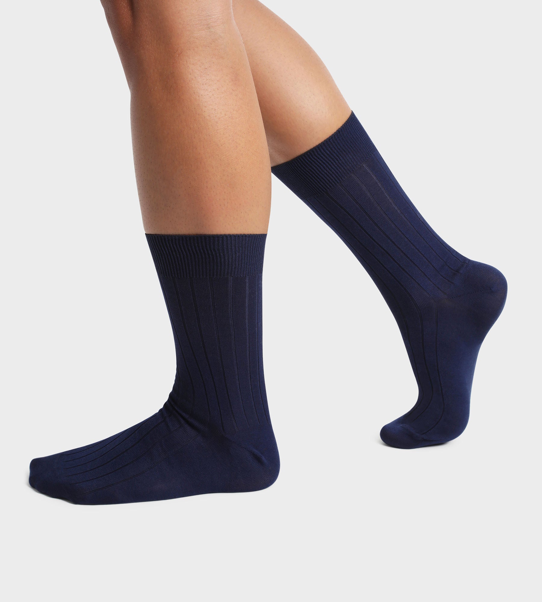 Pack de 2 pares de calcetines de hombre de hilo escocés Azul